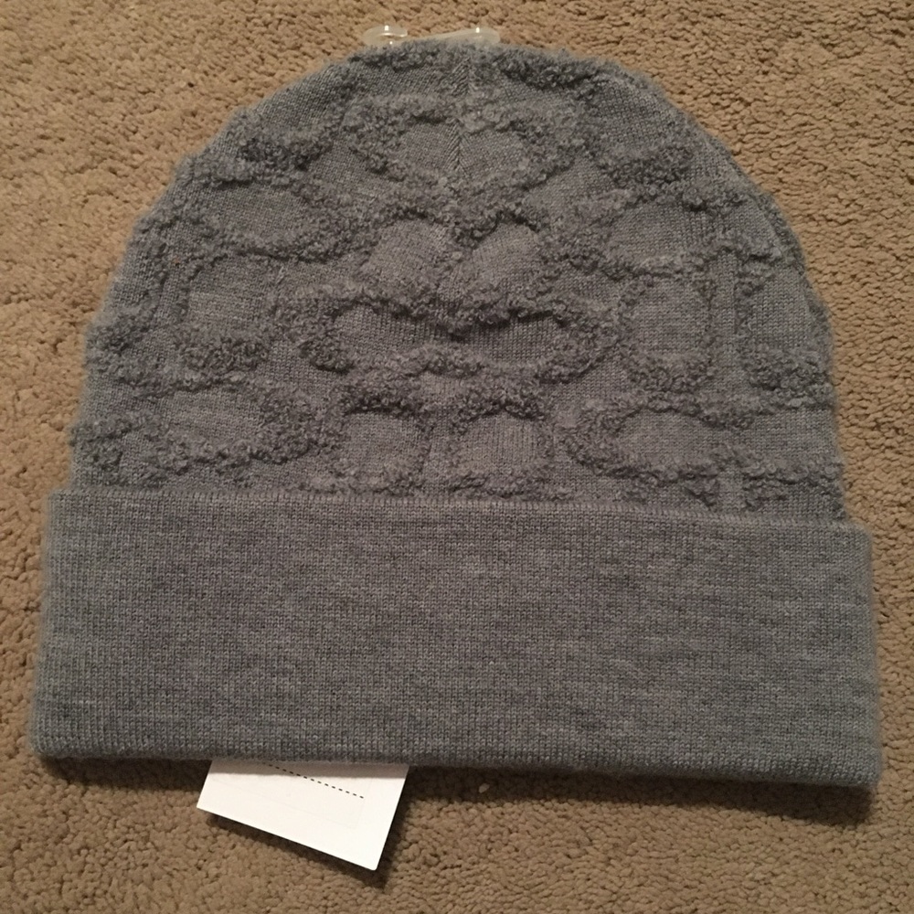 Coach Terry Logo Wool Beanie nwt - Picture 2 of 6